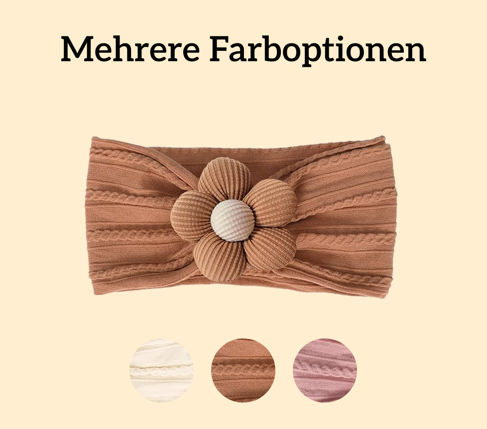 3er-Set Baby Mädchen Stirnbänder mit Schleife und Blumenmuster - Eliroom