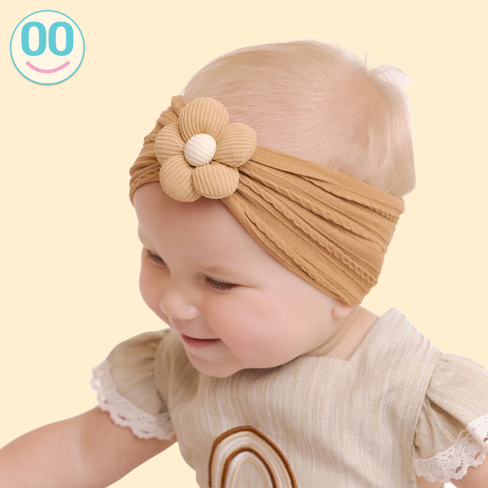 3er-Set Baby Mädchen Stirnbänder mit Schleife und Blumenmuster - Eliroom